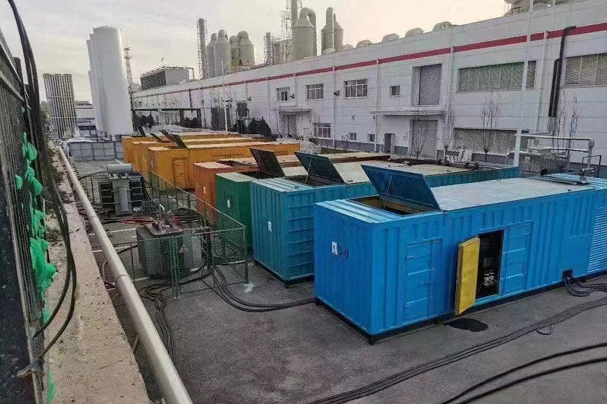 荣县发电机租赁施工现场
